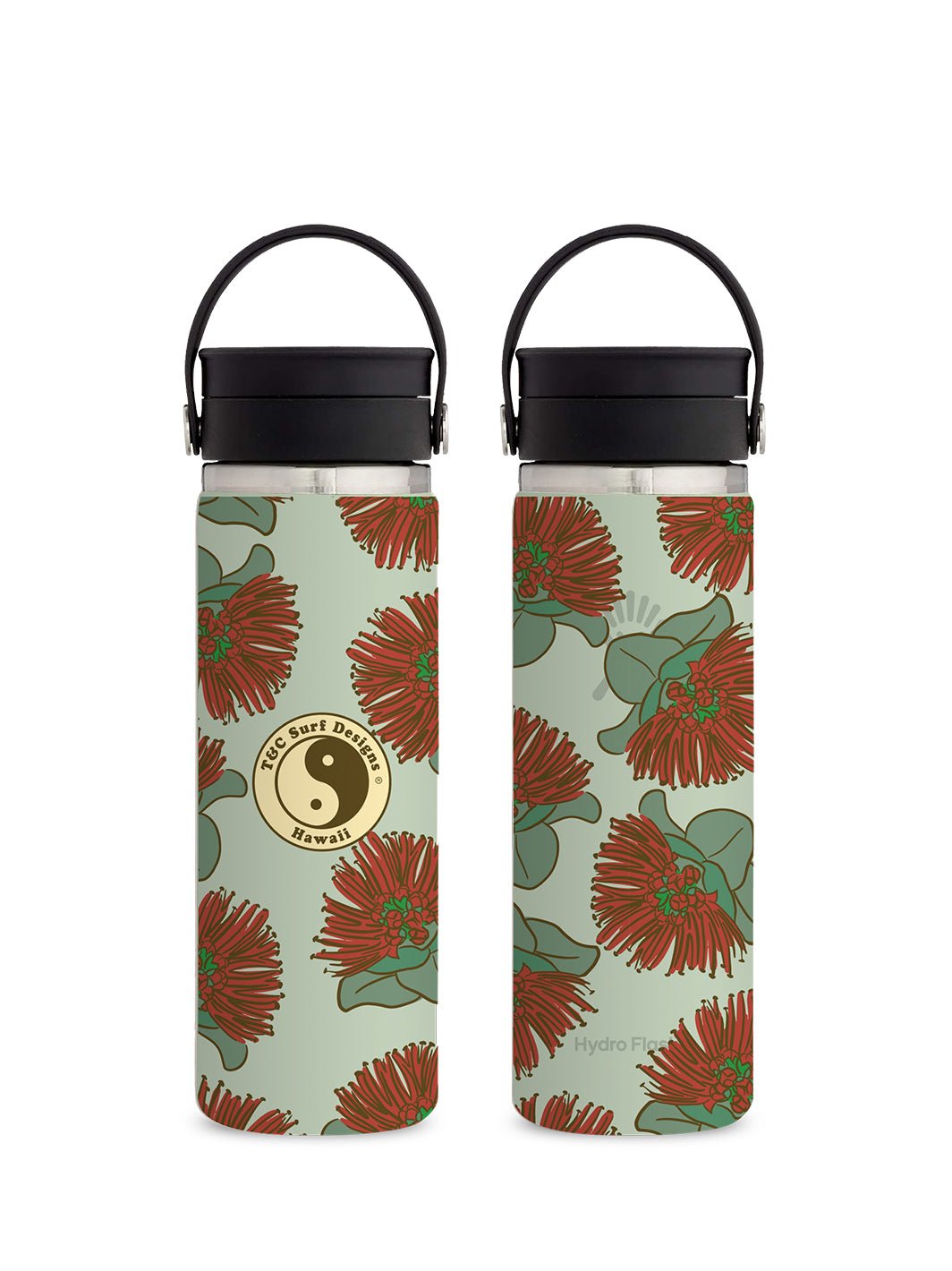 T&C Surf Designs T&C Surf 20 oz Ohia Aloha Hydro Flask, Aloe