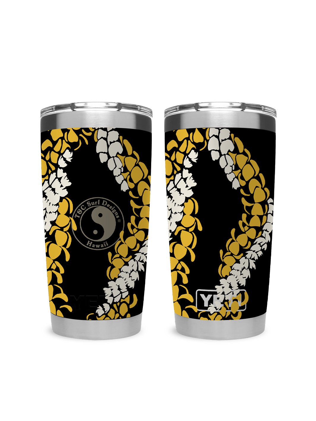 T&C Surf Designs T&C Surf 20 oz Lei'd Back Tumbler Yeti, Black