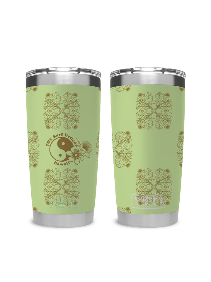 T&C Surf Designs T&C Surf 20 oz Kamani Quilt Tumbler Yeti, Key Lime