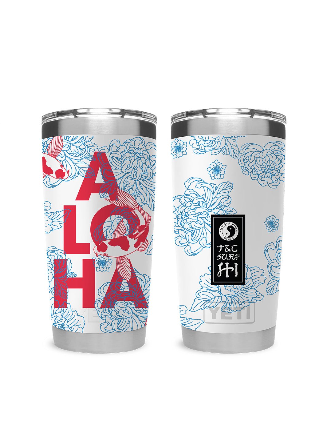 T&C Surf Designs T&C Surf 20 oz Koiloha Tumbler Yeti, White