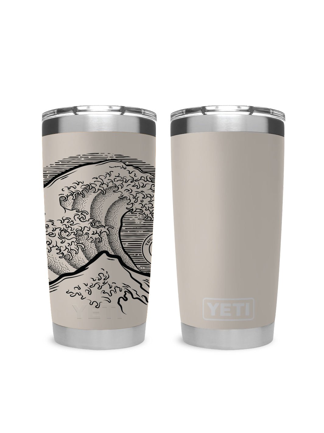 T&C Surf 20 oz Stoked Hokusai Tumbler Yeti – T&C Surf Designs