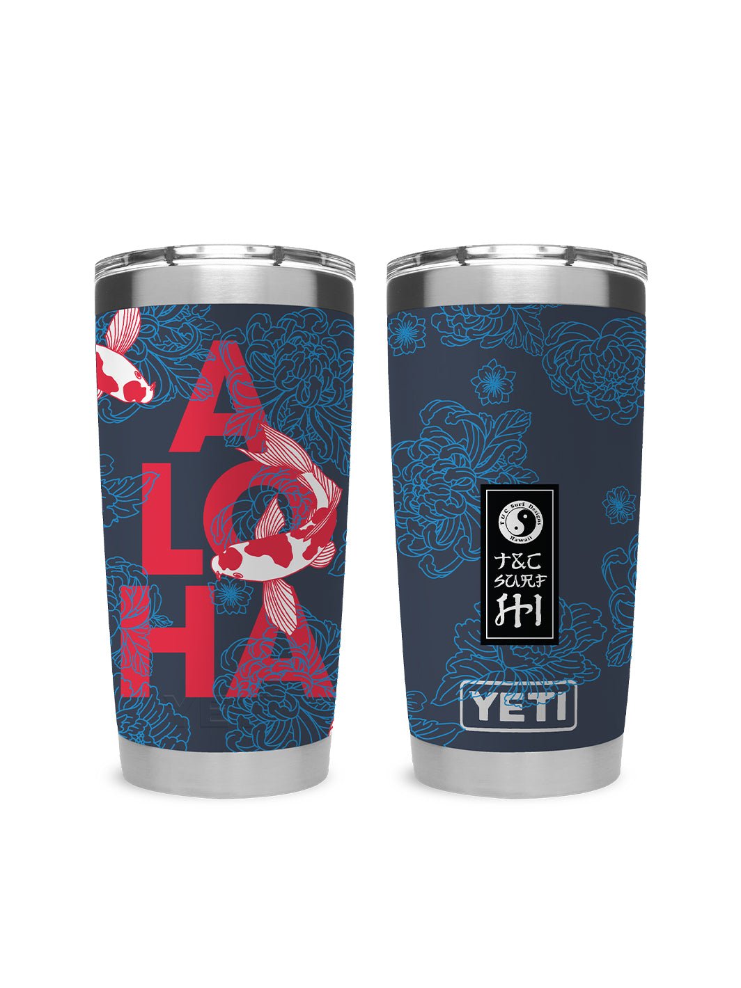 T&C Surf Designs T&C Surf 20 oz Koiloha Tumbler Yeti, Navy