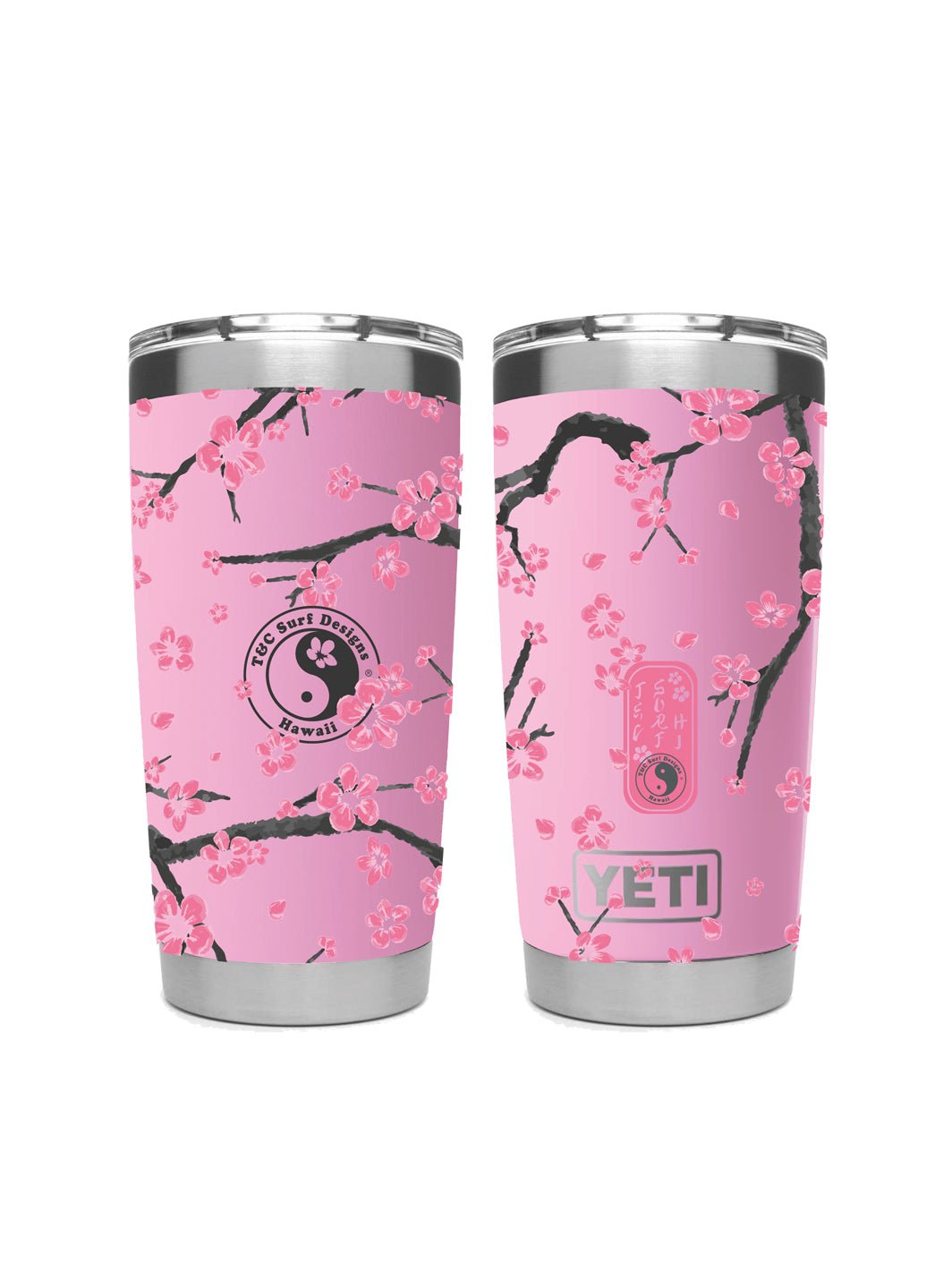 Pink fashion 20 oz yeti tumbler