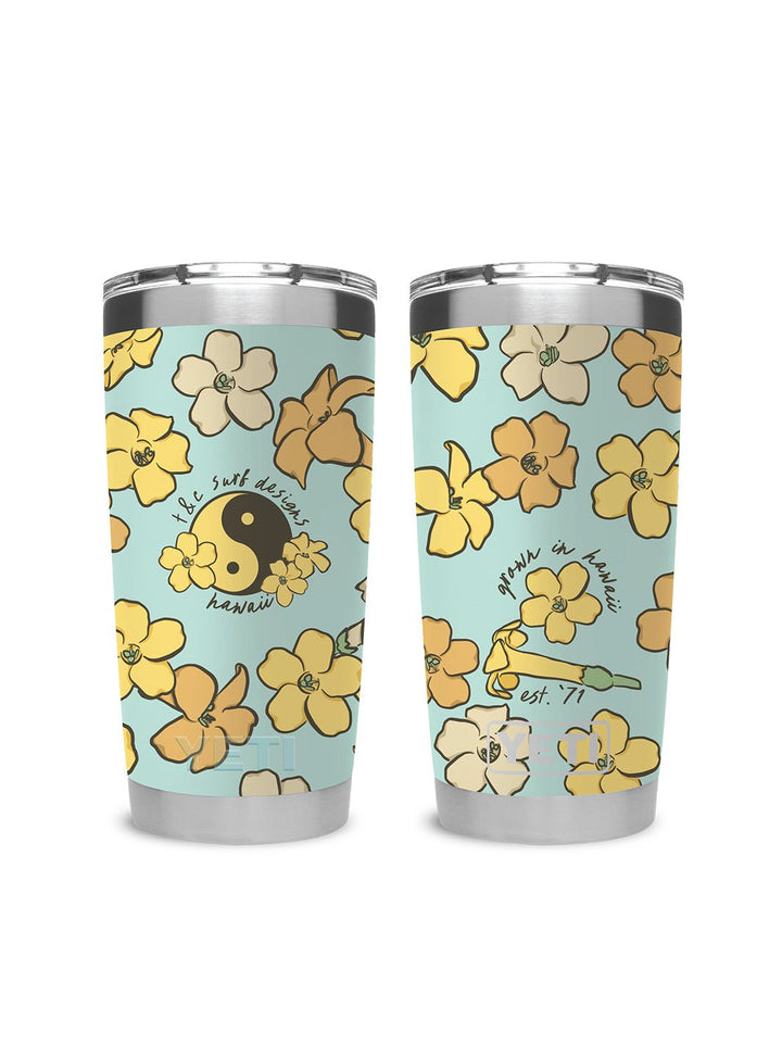 T&C Surf Designs T&C Surf 20 oz Plenty Puakenikeni Tumbler Yeti, Seafoam