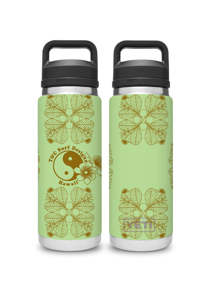 T&C Surf Designs T&C Surf 26 oz Kamani Quilt Rambler Yeti Bottle with Chug Cap, Key Lime