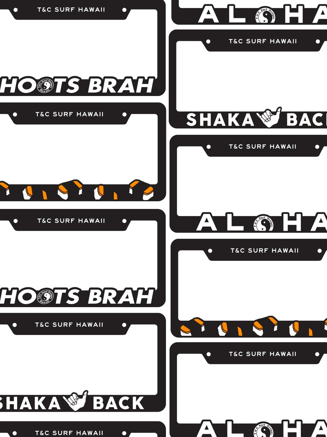 ゆ*）様 PROTO STEGA 60X PINGスリーブ Shaka Back License Plate – T&C Surf Designs