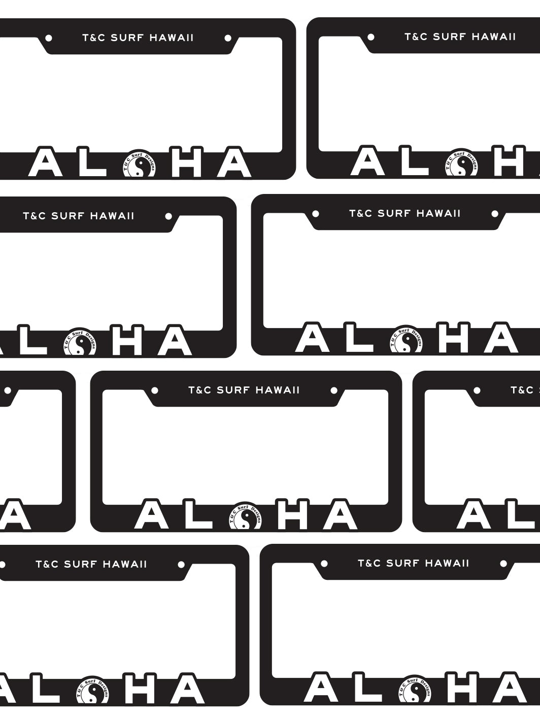 T&C Surf Designs Big Aloha License Plate,