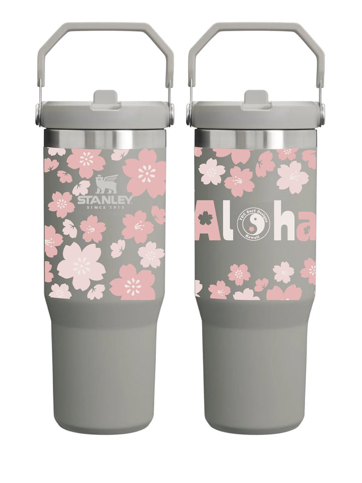 T&C Surf Designs T&C Surf 30 oz Cute Sakura Stanley The IcefIow™ Flip Straw Tumbler, Ash