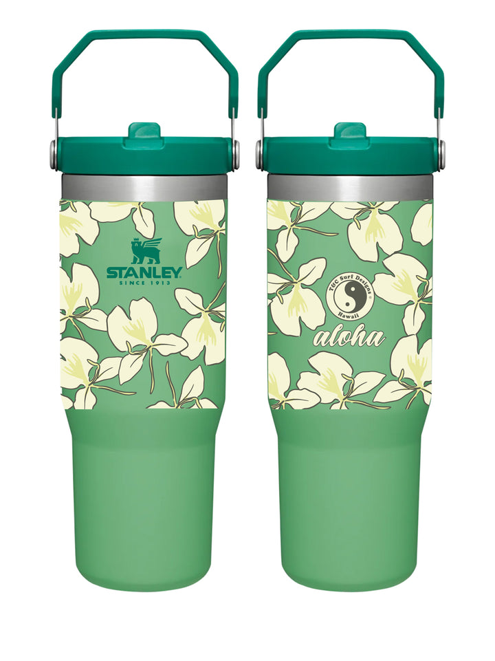 T&C Surf Designs T&C Surf 30 oz White Ginger Stanley The IcefIow™ Flip Straw Tumbler,