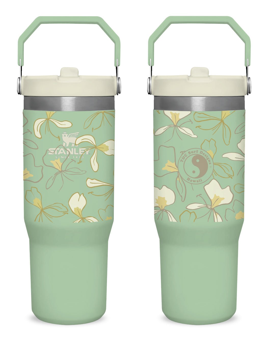 T&C Surf 30 oz Awapuhi Stanley The IcefIow™ Flip Straw Tumbler - T&C Surf Designs