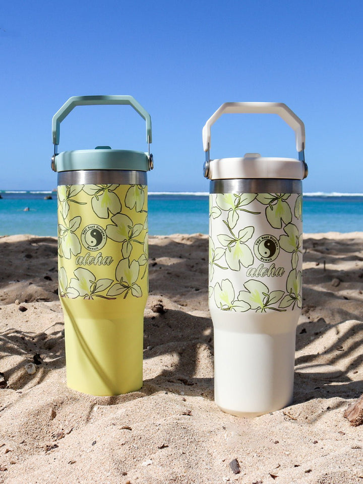 T&C Surf Designs T&C Surf 30 oz White Ginger Stanley The IcefIow™ Flip Straw Tumbler,
