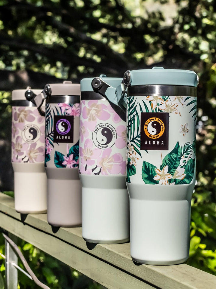 T&C Surf Designs T&C Surf 30 oz Botanic Stanley The IcefIow™ Flip Straw Tumbler,