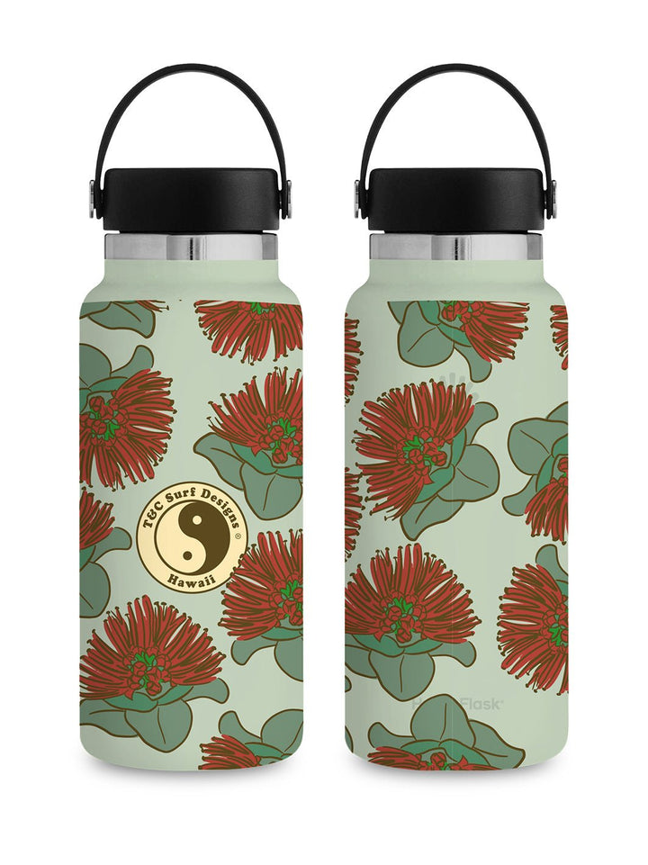 T&C Surf Designs T&C Surf 32 oz Ohia Aloha Hydro Flask, Aloe