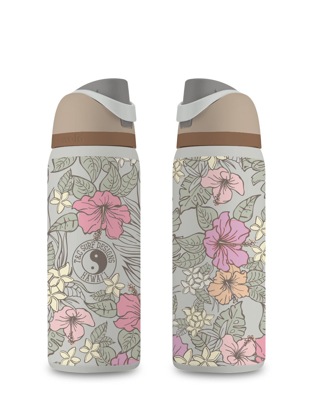 T&C Surf Designs T&C Surf 32 oz Pua Ting Owala, Calm Waters