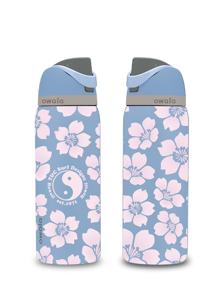 T&C Surf Designs T&C Surf 32 oz Throwback Sakura Owala, Honest Blue