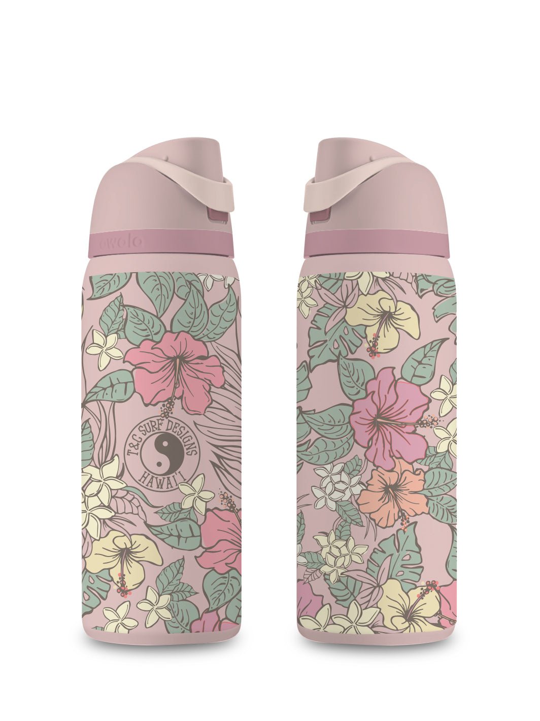 T&C Surf Designs T&C Surf 32 oz Pua Ting Owala, Rose Quartz