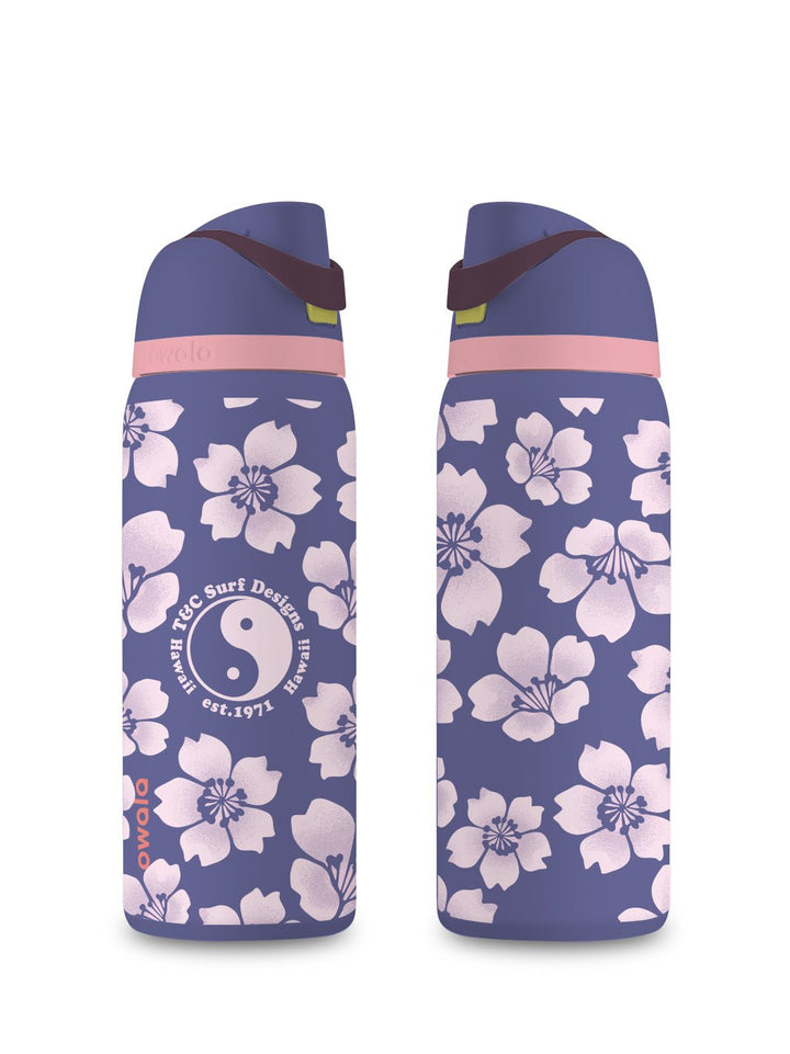 T&C Surf Designs T&C Surf 32 oz Throwback Sakura Owala, Blue Jay
