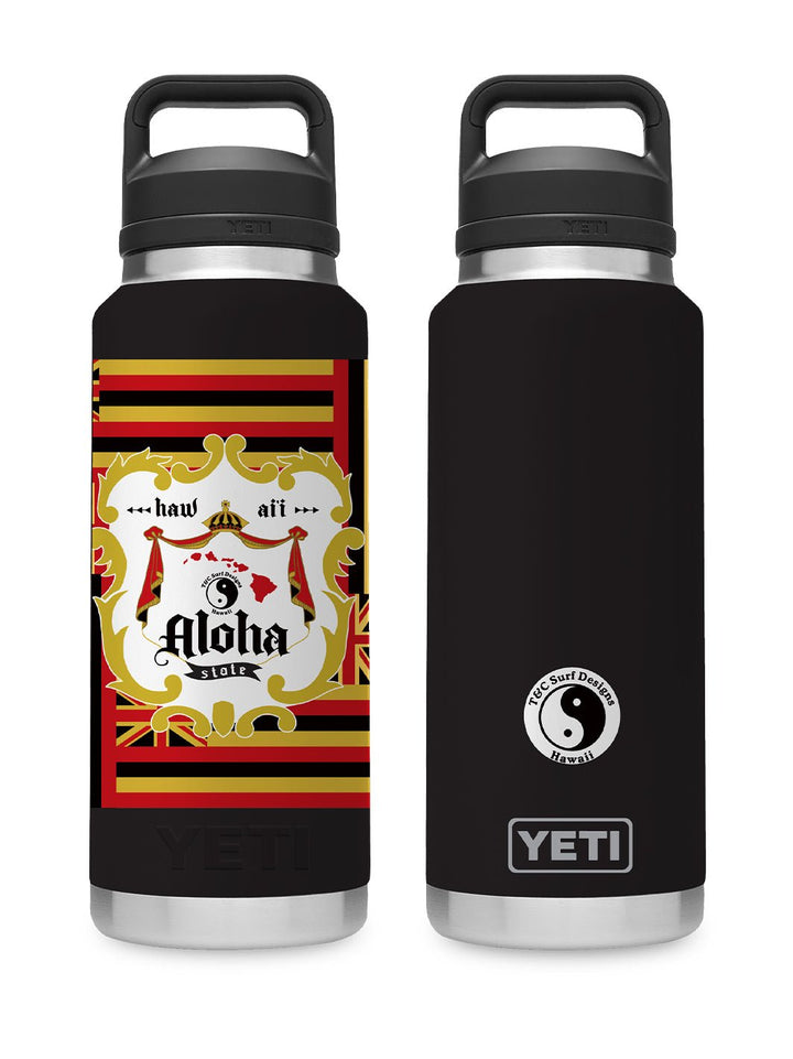 T&C Surf Designs T&C Surf 36 oz Supa Native Rambler Yeti Bottle with Chug Cap, Black