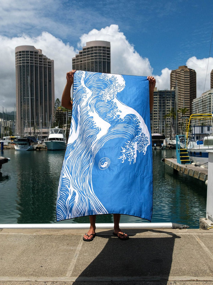 T&C Surf Designs Aloha Waves Microfiber Towel,