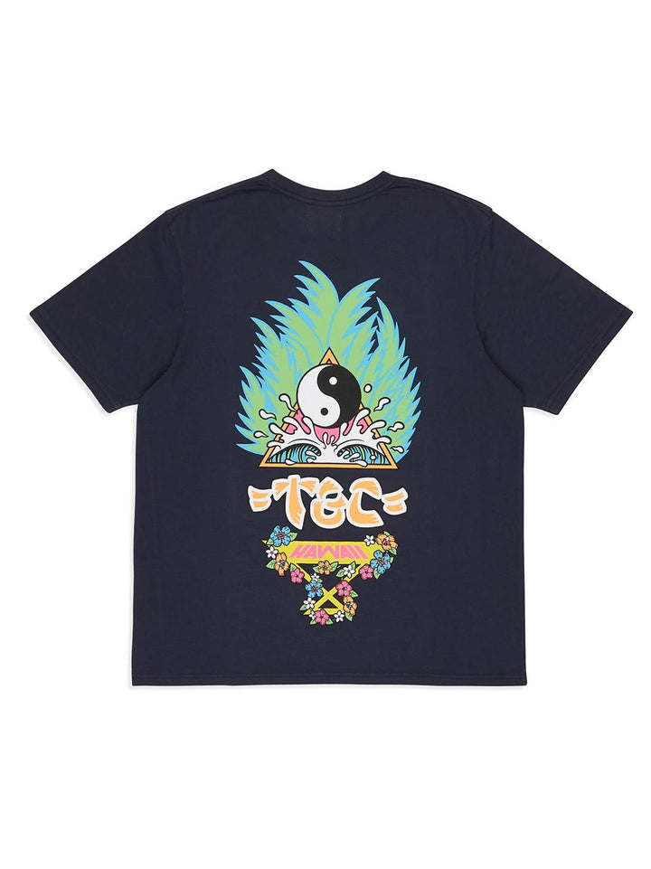 T&C Surf Designs Europe Palm Tee, Marine / S