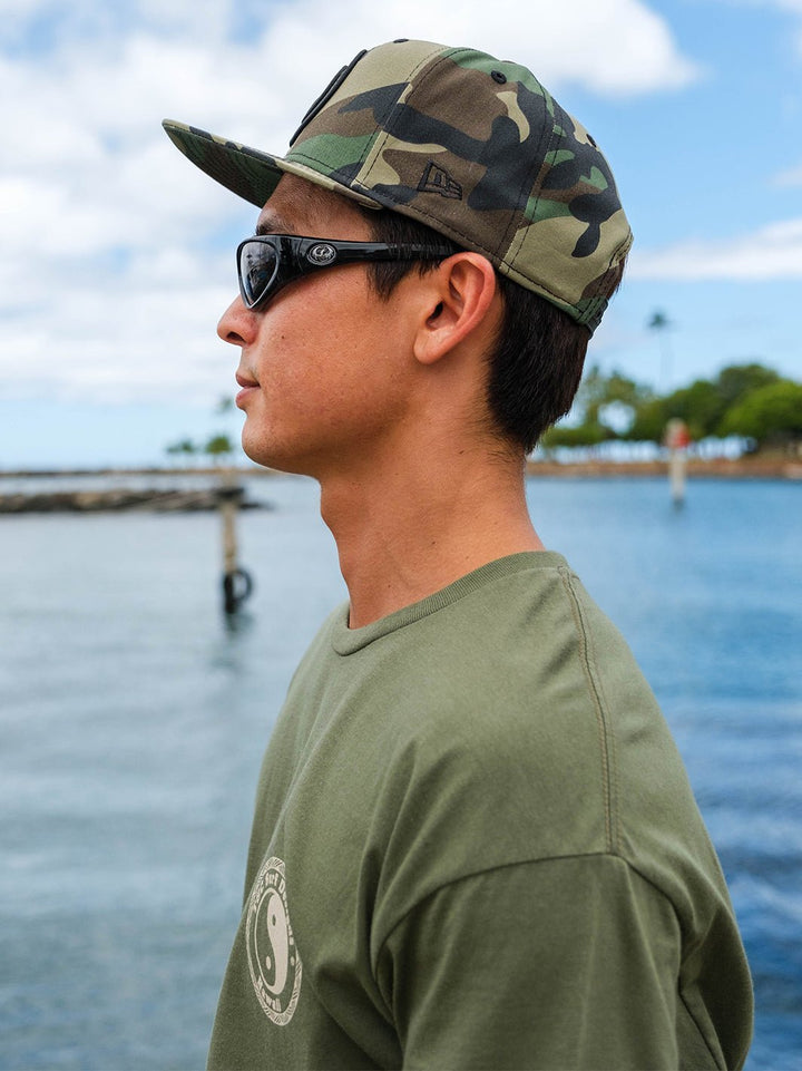 T&C Surf Designs Raised Logo New Era Snapback Cap,