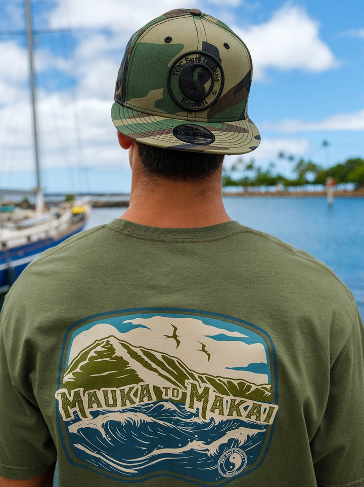 T&C Surf Designs Raised Logo New Era Snapback Cap,