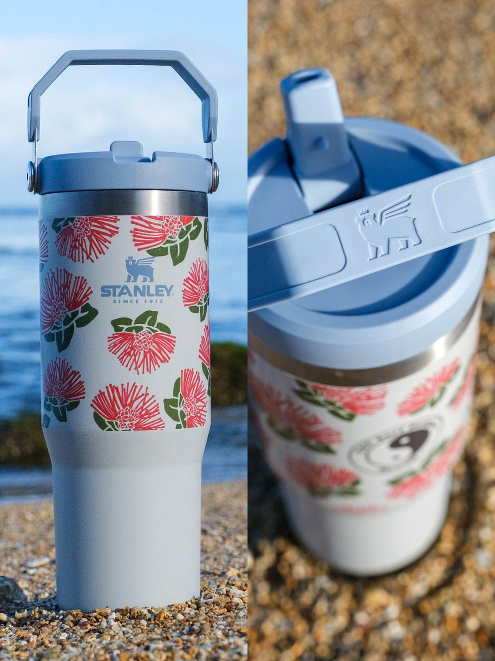 T&C Surf Designs T&C Surf 30 oz Ohia Aloha Stanley The IcefIow™ Flip Straw Tumbler,