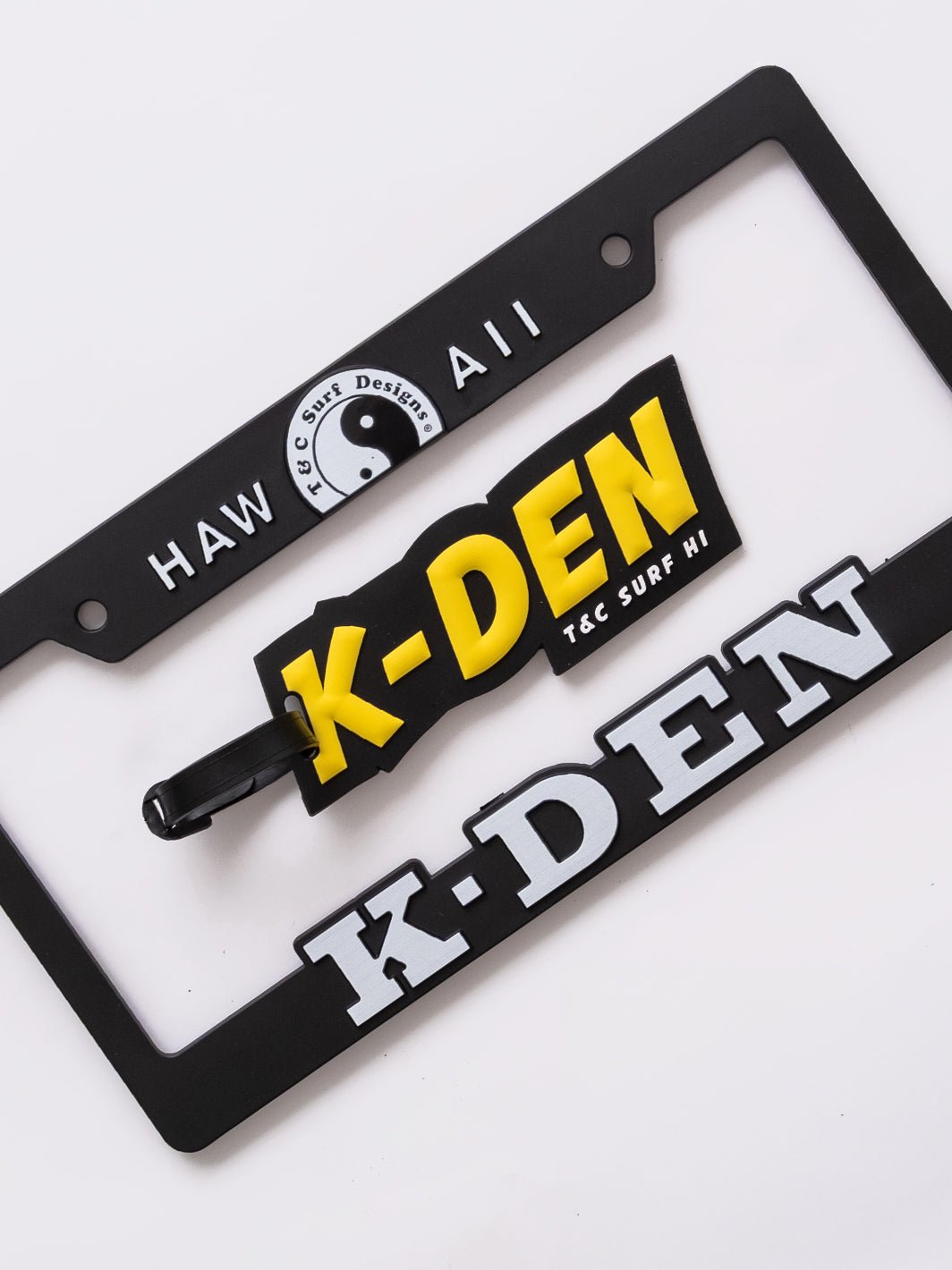 K Den License Plate – T&C Surf Designs