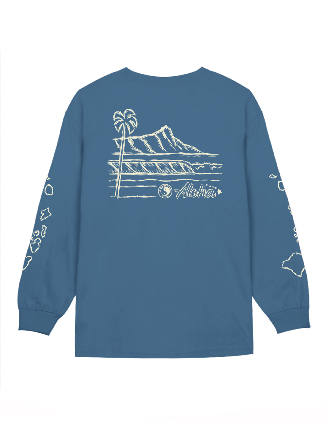 T&C Surf Designs Sketch Diamond Head Scenic Long Sleeve,