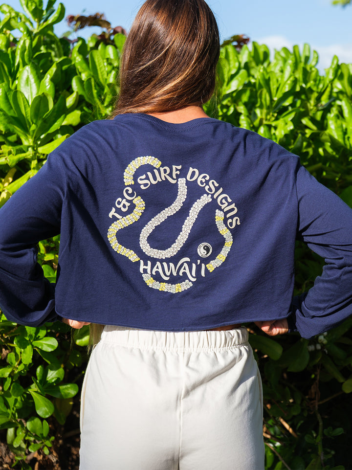 Shell Lei Crop Long Sleeve