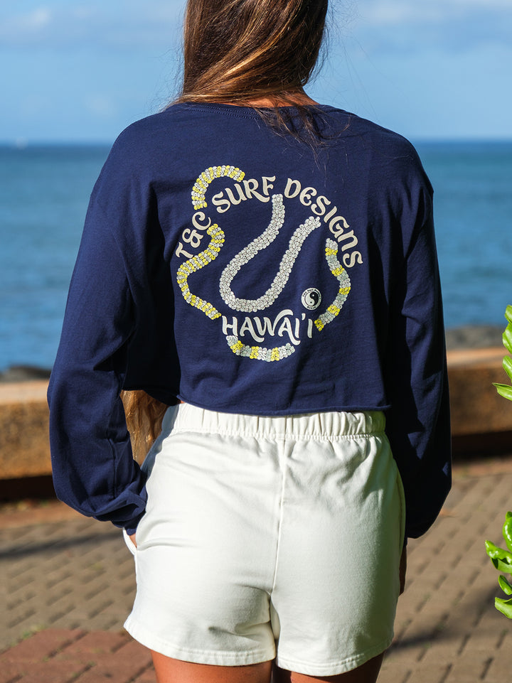 Shell Lei Crop Long Sleeve