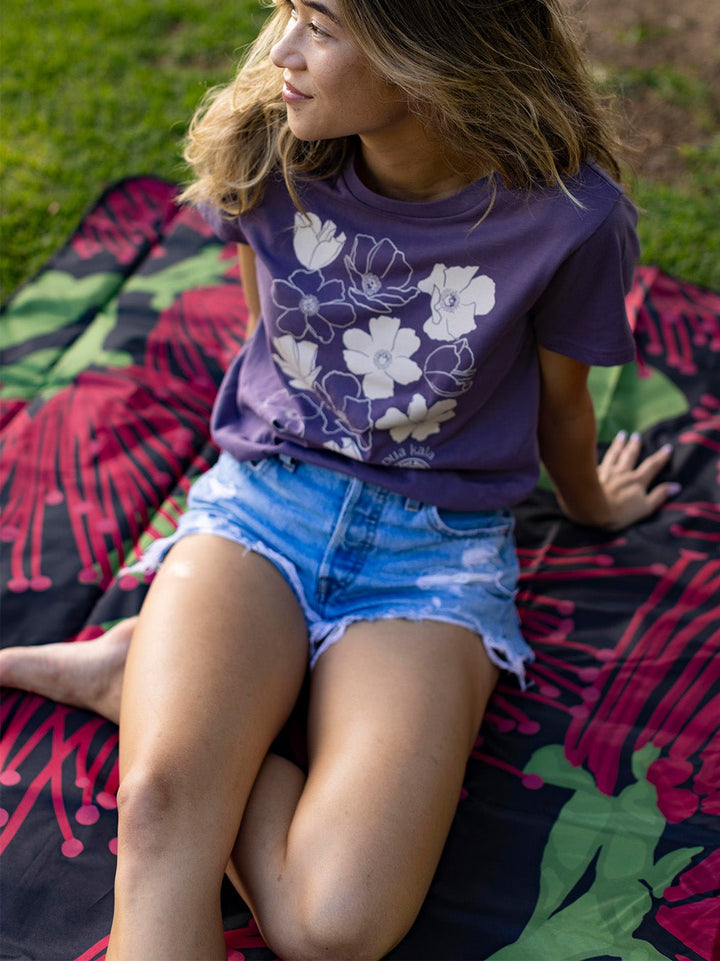 T&C Surf Designs Ohia Garden Thick Beach Mat,