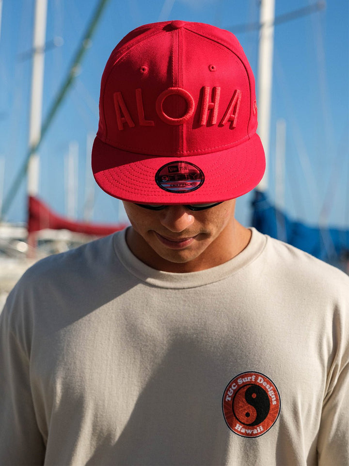 T&C Surf Designs Big Aloha New Era Cap, Scarlet