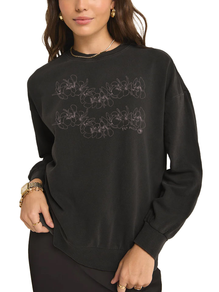 Simple Plumeria Sunday Sweatshirt
