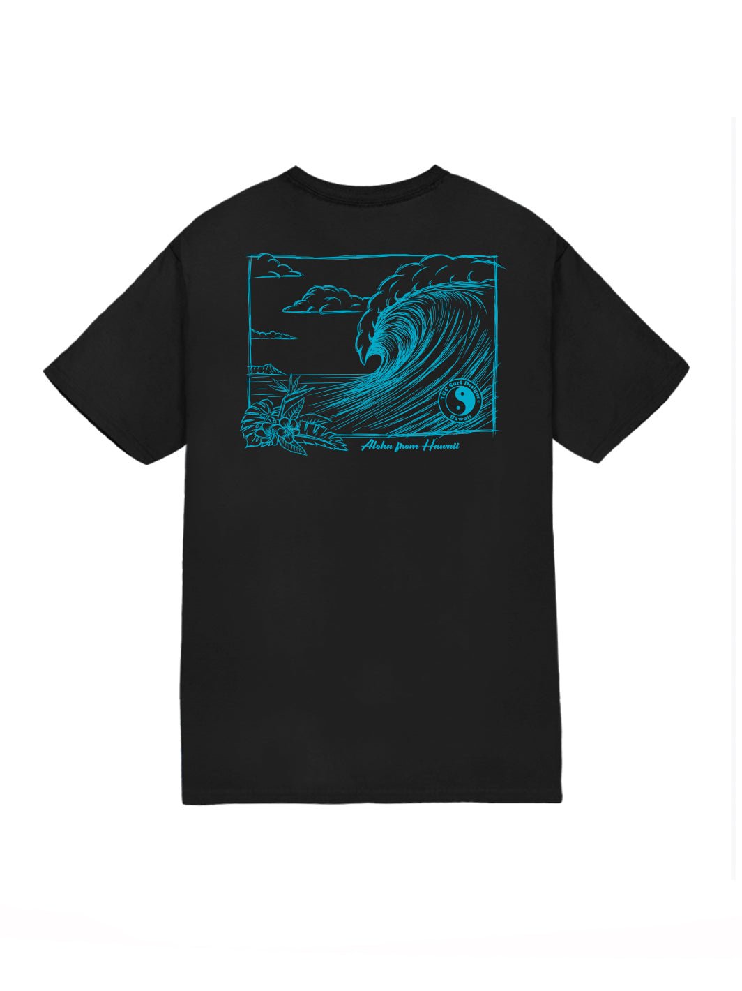 T&C Surf Designs T&C Surf Scenic Sketch Wave Jersey Tee, Black / S