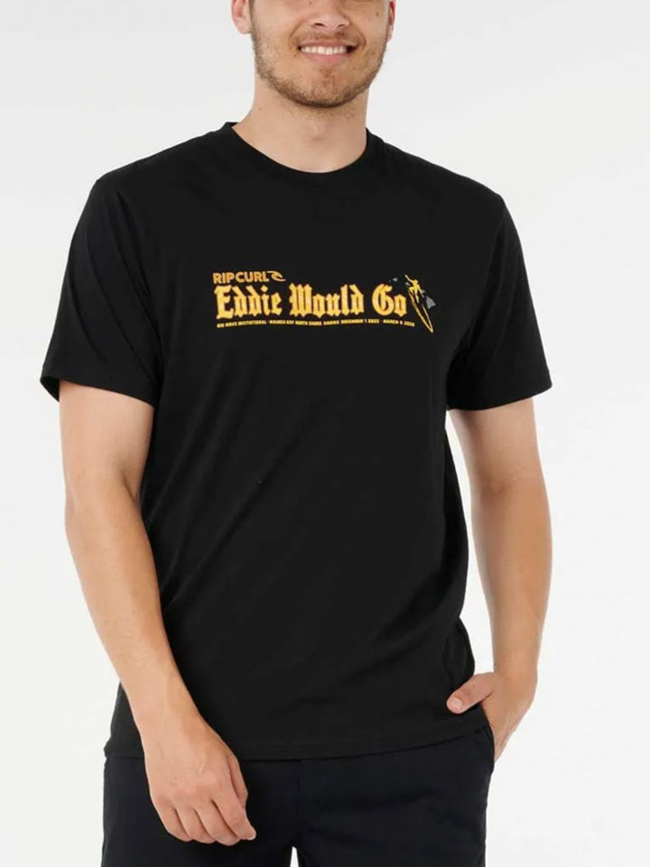 Eddie Would Go Sticker Tee - T&C Surf Designs