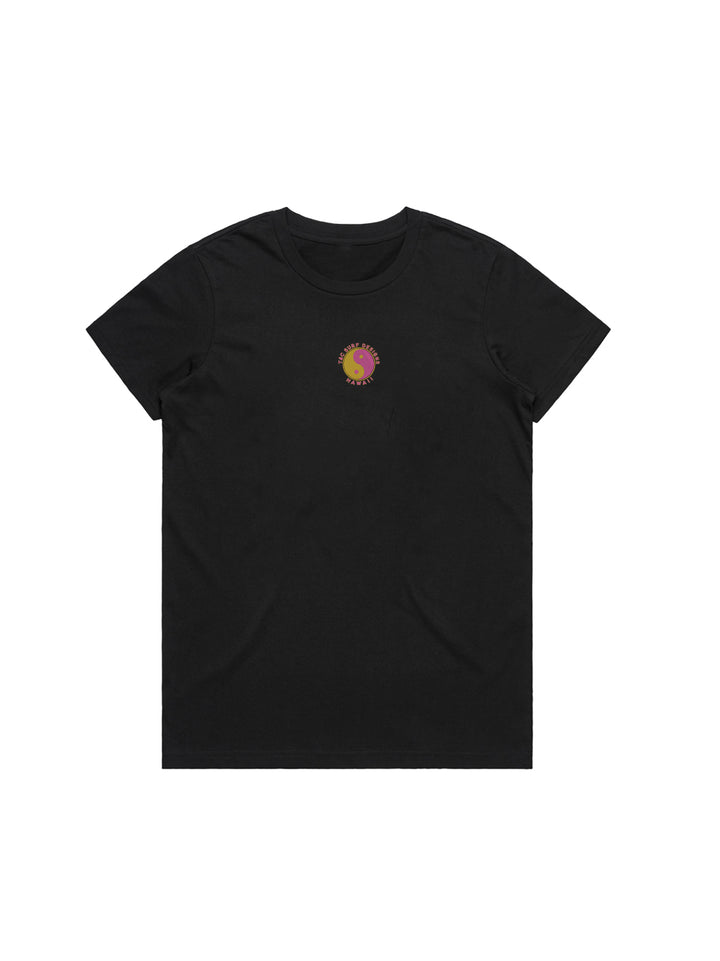 T&C Surf Designs Lined Logo Maple Tee,