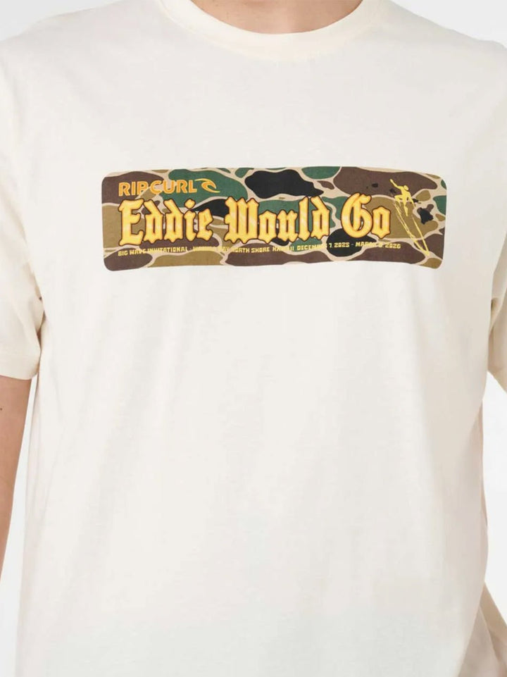 Eddie Would Go Sticker Tee - T&C Surf Designs