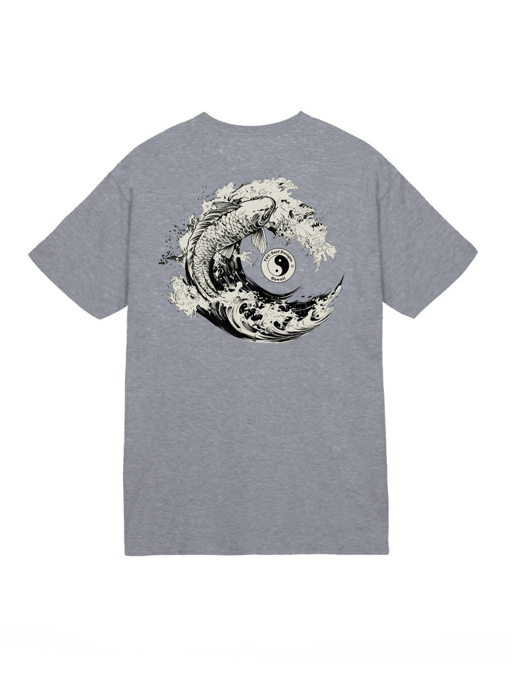 T&C Surf Designs Koi Splash Jersey Tee, Graphite / S