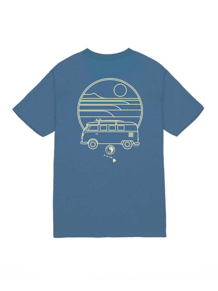 T&C Surf Designs Line Bus Volkswagen® Jersey Tee, Indigo / S