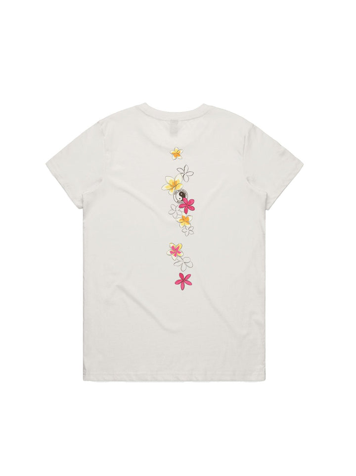 T&C Surf Designs Pua Melia Vertical Maple Tee, Natural / XS