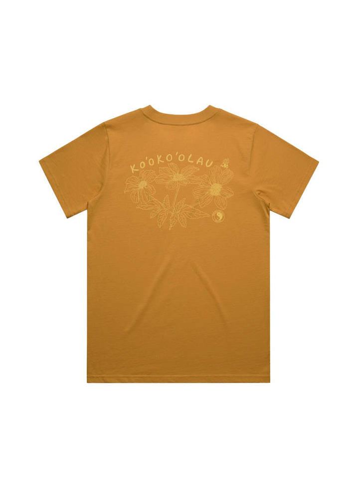 T&C Surf Designs Ko'oko'olau Classic Tee, Old Gold / XS