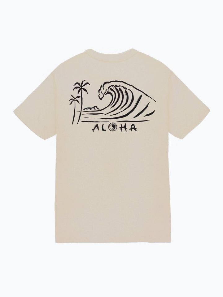 T&C Surf Designs Sumi Wave Jersey Tee, Sand / S
