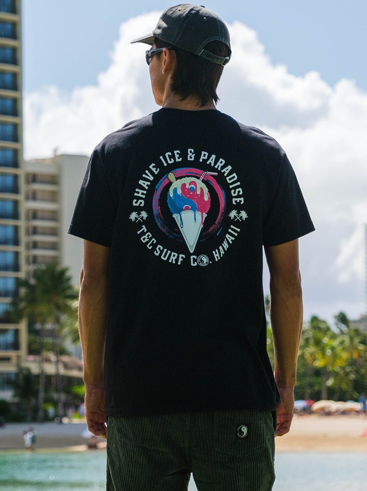 T&C Surf Designs Shave Ice and Paradise Jersey Tee,
