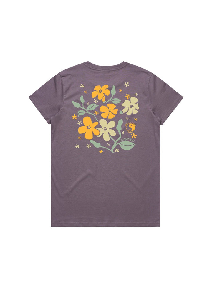 T&C Surf Designs Puakenikeni Blossom Maple Tee, Mauve / XS