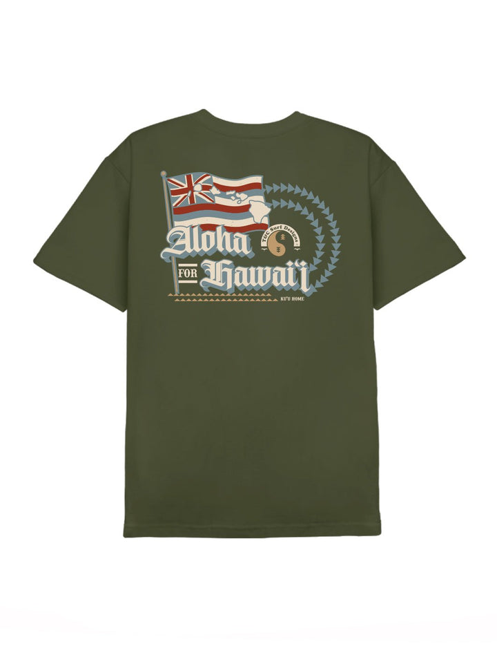 T&C Surf Designs Kuu Home Tee, Military Green / S
