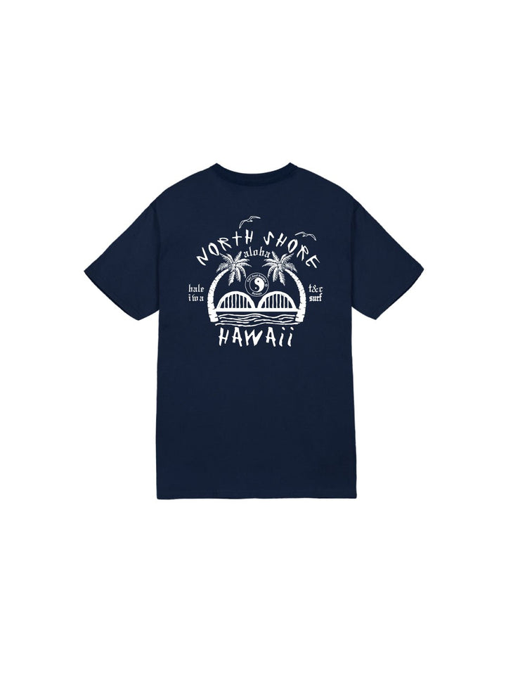 T&C Surf Designs Kids Anahulu Iwa Tee, XS / Navy