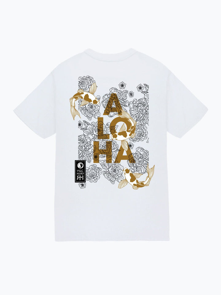 T&C Surf Designs Koiloha Jersey Tee, White / S