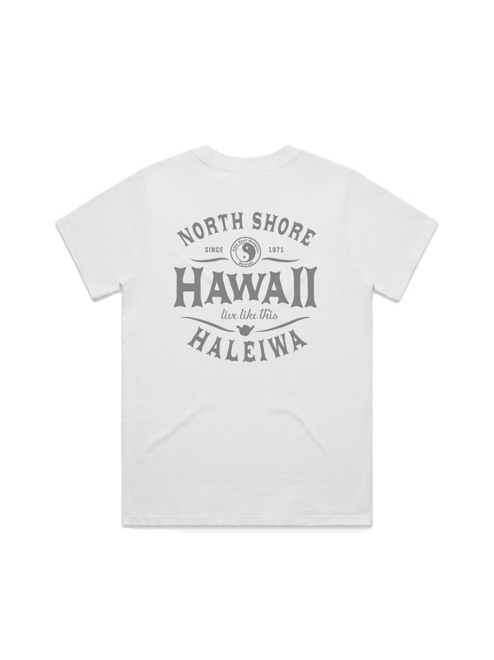T&C Surf Designs North Shore Hawaii Classic Tee, White / XS