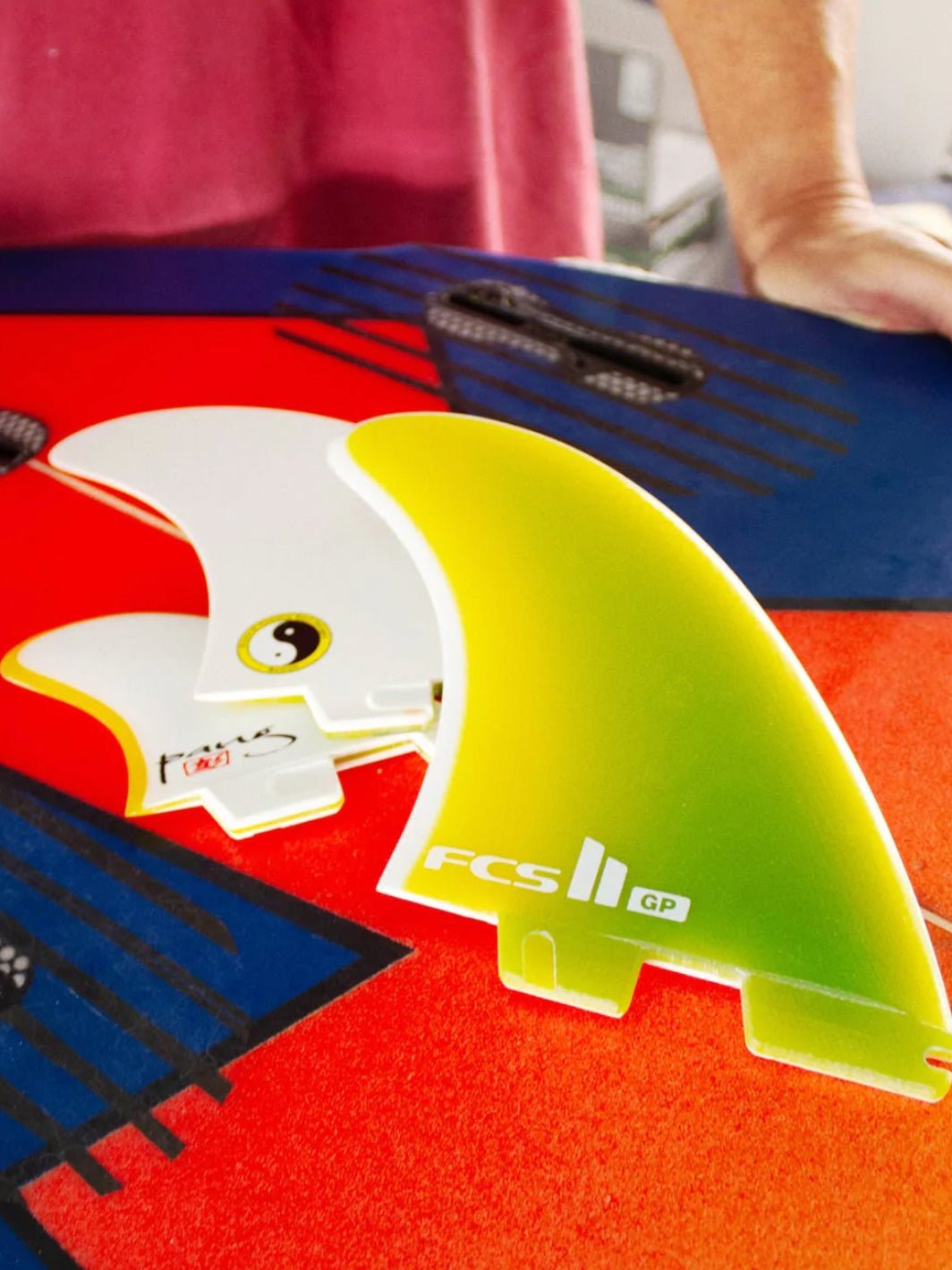 T&C Surf Designs FCS II T&C Surf Twin Fins + Stabiliser Glenn Pang,